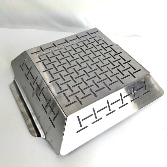 Weber Style Stainless Steel BBQ Vegetable Grilling Basket 12" Square, Never Used - Picture 5 of 6